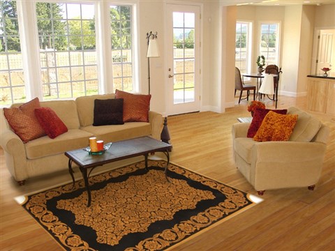 Modern Brown Machine Made 53 X 77 Area Rug 300-17384 Image 4