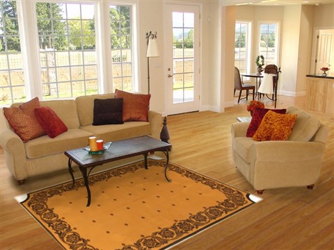 Modern Beige Machine Made 53 X 77 Area Rug 300-17388 Image 4