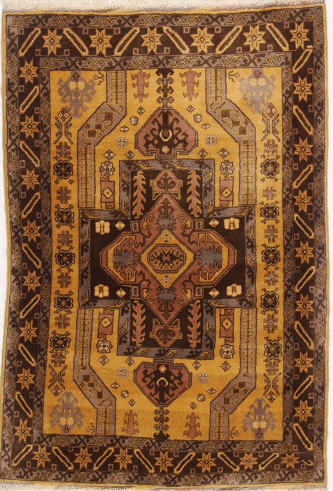 Kazak Yellow Hand Knotted 311 X 59 Area Rug 250-17390 Image 0