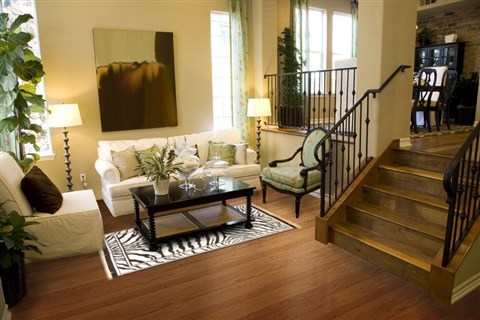 Modern Beige Machine Made 53 X 77 Area Rug 300-17392 Image 3