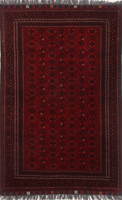 Khan Mohammadi Red Hand Knotted 43 X 66  Area Rug 250-17395 Image 0
