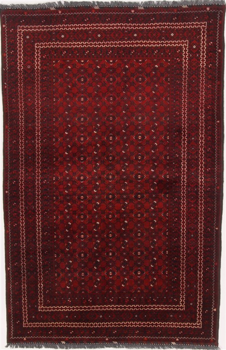 Khan Mohammadi Red Hand Knotted 310 X 511 Area Rug 250-17397 Image 0