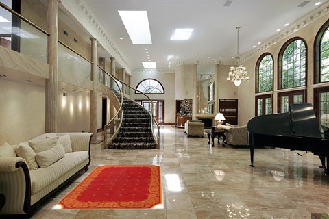 Modern Red Machine Made 53 X 77 Area Rug 300-17400 Image 1