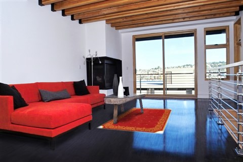 Modern Red Machine Made 53 X 77 Area Rug 300-17400 Image 5