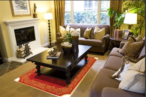 Modern Red Machine Made 53 X 77 Area Rug 300-17400 Image 2