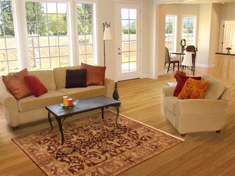 Pishavar Yellow Machine Made 53 X 77 Area Rug 300-17403 Image 4
