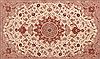 Tabriz Beige Hand Knotted 67 X 101  Area Rug 400-17410 Thumb 8