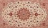 Tabriz Beige Hand Knotted 67 X 101 Area Rug 400-17410 Thumb 8