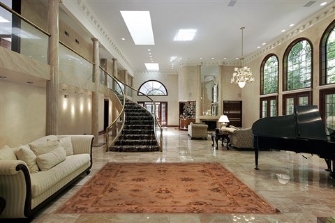 Modern Beige Machine Made 59 X 89 Area Rug 400-17415 Image 1