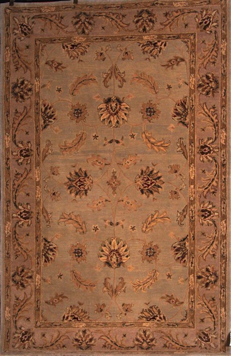 Modern Beige Machine Made 59 X 89 Area Rug 400-17415 Image 0