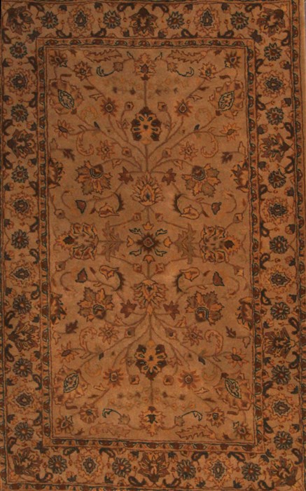 Sanandaj Beige Hand Knotted 50 X 80  Area Rug 400-17416 Image 0