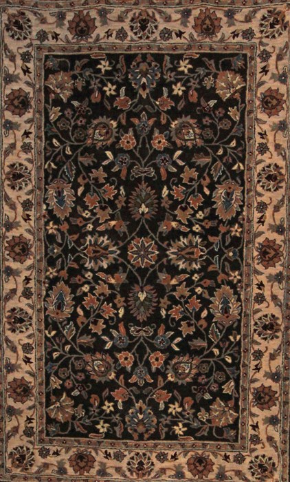 Jaipur Brown Hand Knotted 50 X 80  Area Rug 400-17418 Image 0