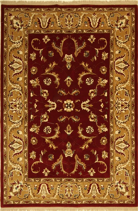Chobi Red Machine Made 67 X 99 Area Rug 300-17421 Image 0