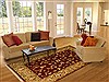 Chobi Red Machine Made 67 X 99 Area Rug 300-17421 Thumb 4