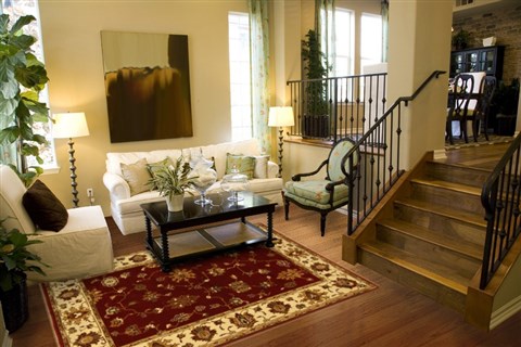 Chobi Red Machine Made 79 X 99 Area Rug 300-17425 Image 3