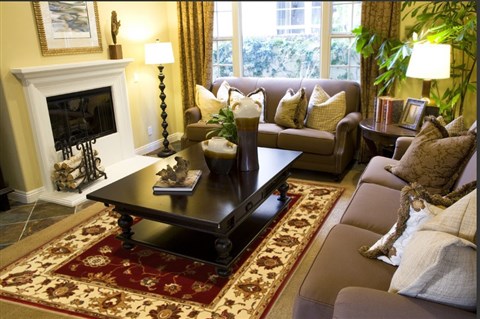 Chobi Red Machine Made 79 X 99 Area Rug 300-17425 Image 2