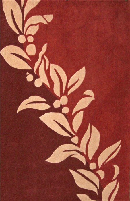 Modern Brown Hand Knotted 50 X 80 Area Rug 400-17426 Image 0