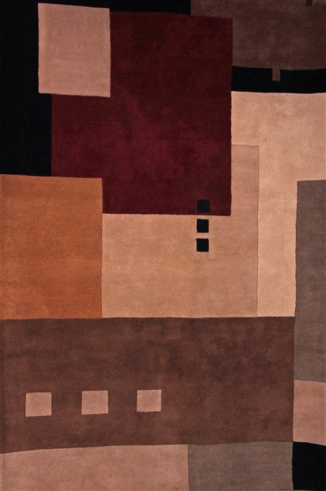 Modern Brown Hand Knotted 50 X 76  Area Rug 400-17427 Image 0