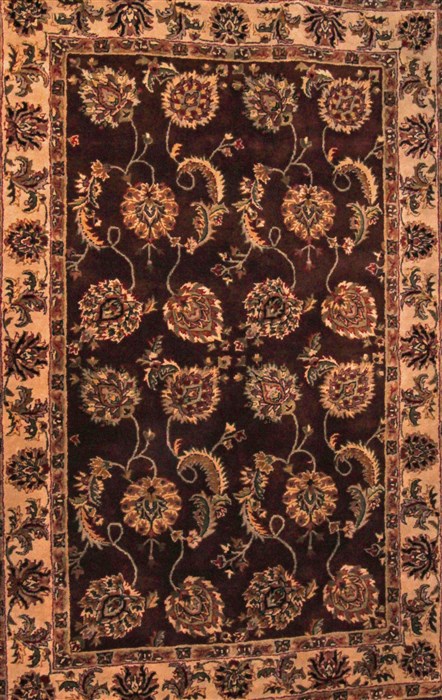 Sarouk Brown Hand Knotted 50 X 80 Area Rug 400-17430 Image 0