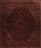 Sarouk Blue Hand Knotted 145 X 169  Area Rug 400-17434 Thumb 0