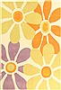 Modern Beige Machine Made 68 X 99 Area Rug 300-17435 Thumb 0