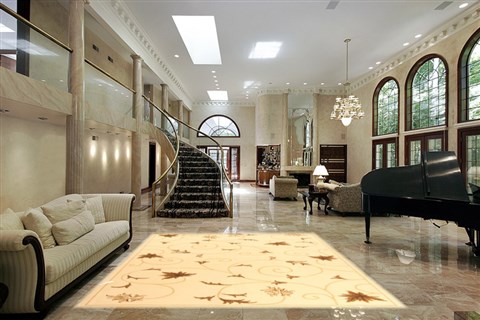 Modern Beige Machine Made 67 X 102 Area Rug 300-17436 Image 1