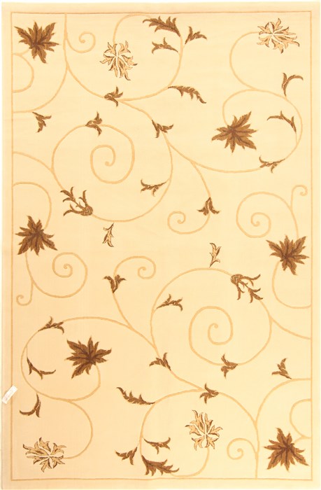 Modern Beige Machine Made 67 X 102 Area Rug 300-17436 Image 0