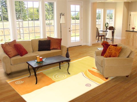 Modern Beige Machine Made 69 X 910 Area Rug 300-17438 Image 4