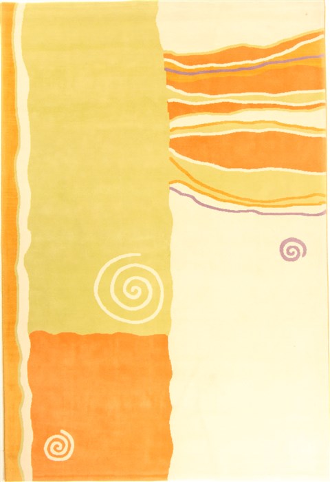 Modern Beige Machine Made 69 X 910 Area Rug 300-17438 Image 0