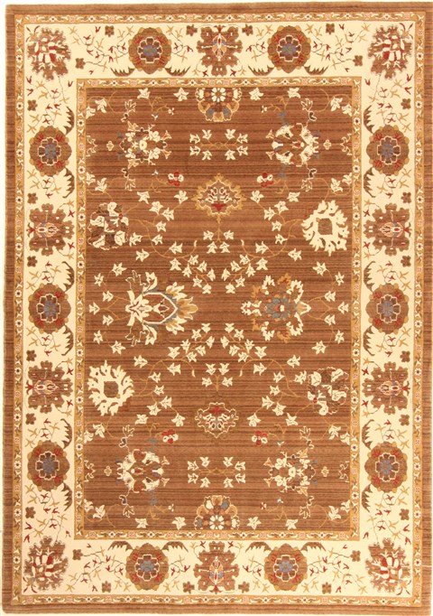 Chobi Brown Machine Made 67 X 96  Area Rug 300-17439 Image 0