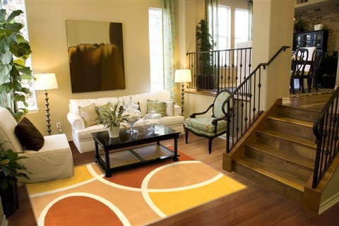 Modern Multicolor Machine Made 69 X 99 Area Rug 300-17440 Image 3
