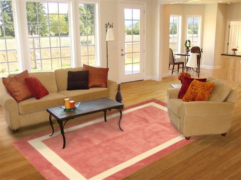 Modern Red Machine Made 80 X 100 Area Rug 300-17443 Image 4