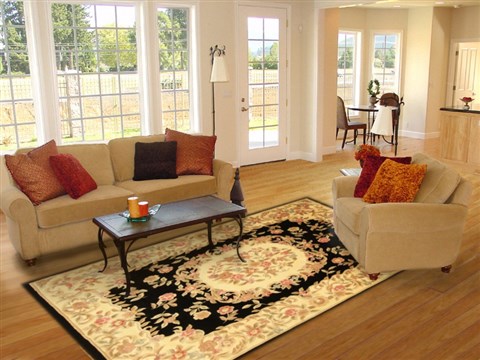 Jaipur Beige Hand Tufted 80 X 100 Area Rug 300-17445 Image 4