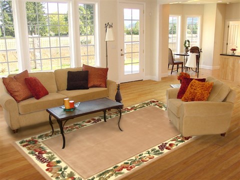 Modern Beige Hand Tufted 80 X 100 Area Rug 300-17446 Image 4