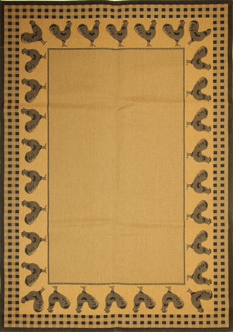 Modern Yellow Machine Made 71 X 110  Area Rug 300-17448 Image 0