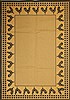 Modern Yellow Machine Made 71 X 110  Area Rug 300-17448 Thumb 0