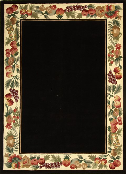 Modern Black Hand Tufted 80 X 100 Area Rug 300-17449 Image 0
