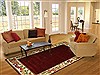 Modern Red Hand Tufted 80 X 100 Area Rug 300-17451 Thumb 4
