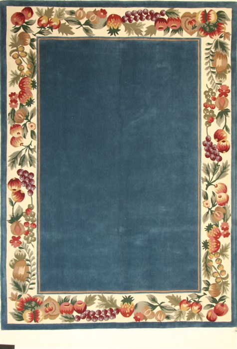 Modern Blue Hand Tufted 80 X 100  Area Rug 300-17452 Image 0