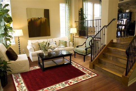 Modern Red Hand Tufted 80 X 100 Area Rug 300-17453 Image 3