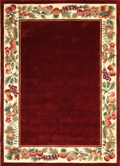 Modern Red Hand Tufted 80 X 100 Area Rug 300-17453 Image 0
