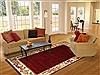 Modern Red Hand Tufted 80 X 100  Area Rug 300-17453 Thumb 4