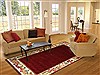 Modern Red Hand Tufted 80 X 100 Area Rug 300-17453 Thumb 4