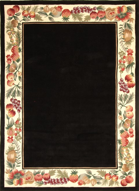 Modern Black Hand Tufted 80 X 100 Area Rug 300-17454 Image 0