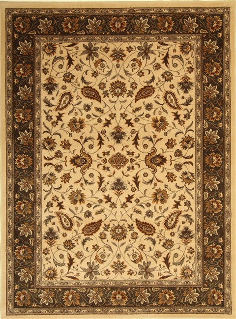 Modern Beige Machine Made 80 X 108 Area Rug 300-17455 Image 0