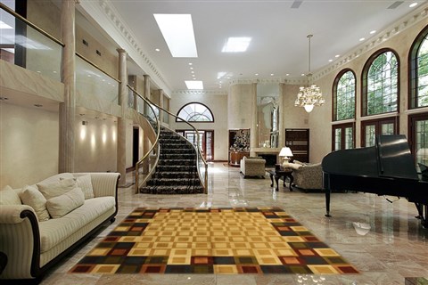 Modern Beige Machine Made 80 X 110 Area Rug 300-17461 Image 1