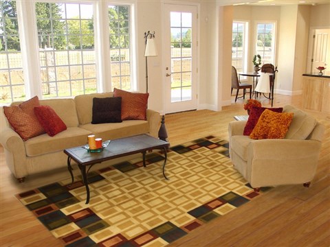 Modern Beige Machine Made 80 X 110 Area Rug 300-17461 Image 4