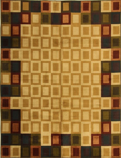 Modern Beige Machine Made 80 X 110 Area Rug 300-17461 Image 0