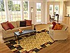 Modern Beige Machine Made 80 X 110 Area Rug 300-17461 Thumb 4