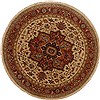 Serapi Beige Round Hand Knotted 910 X 910  Area Rug 250-17477 Thumb 0